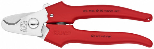 Cable Shears 6-11/16 In L 3 AWG Red