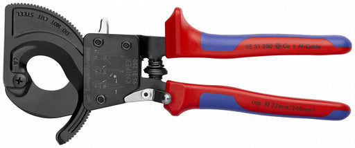 Ratchet Cable Cutter Center Cut 10 In