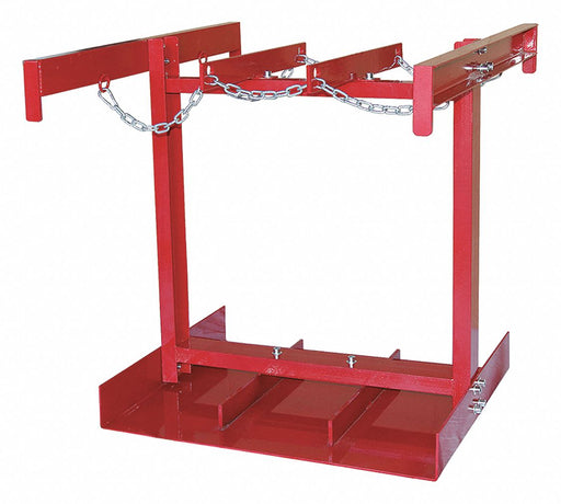 Forklift Cylinder Caddy 38 W 396 lb Red