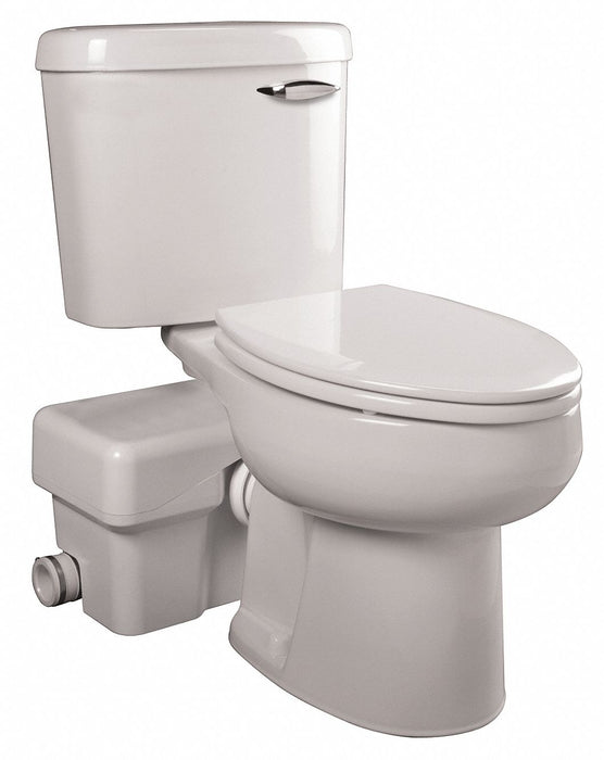 Macerating Toilet Floor w/ Back Outlet