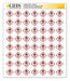 GHS Label 1 in H 1 in W Paper PK1120