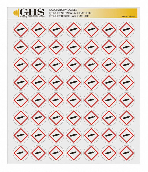 Label Gloss Paper Gas Cylinder PK1120