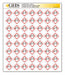 GHS Label 1 in H 1 in W Paper PK1120