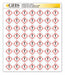 GHS Label 1 in H 1 in W Paper PK1120