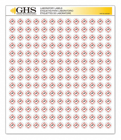 GHSLabel 1/2inH 1/2inW Paper PK1820