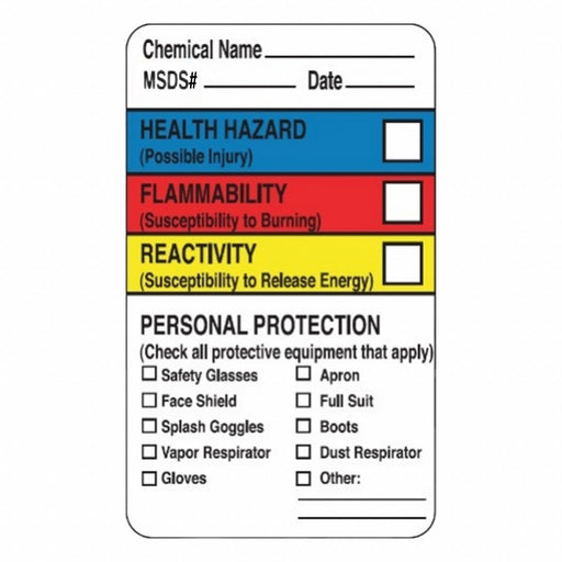 Right-To-KnowLabel 2-1/2inH PK250