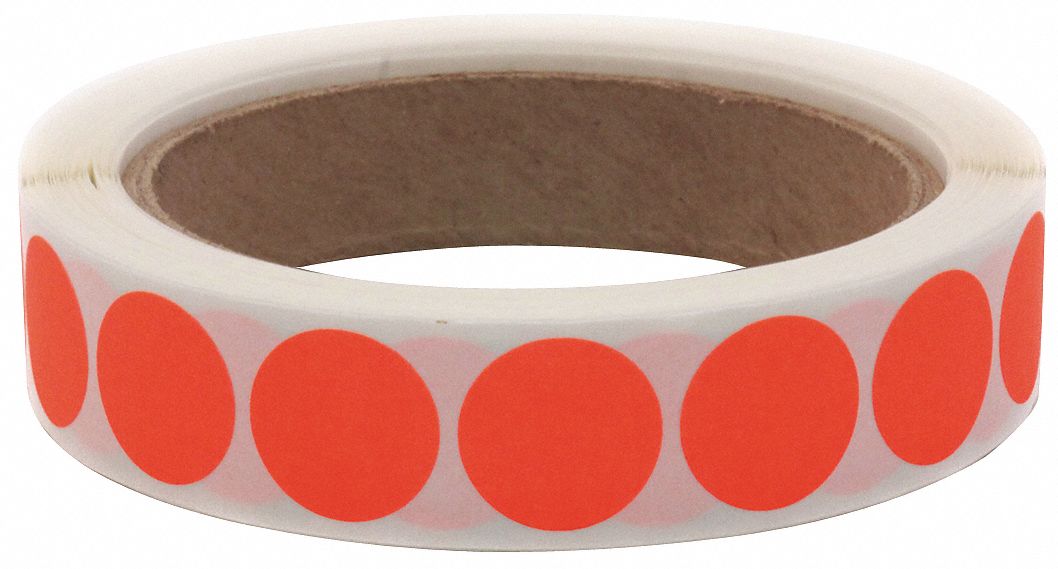 Inventory Label Orange Paper