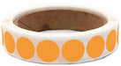 Label Circle Paper 3/4 H Orange 1000