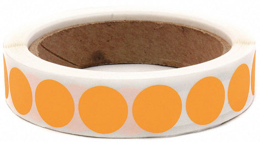 Inventory Label Orange Paper PK1000