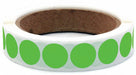 Label Circle Paper 3/4 H Green 1000