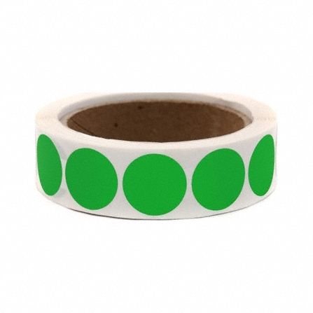 1/2 Color Code Circles GR Pk1000