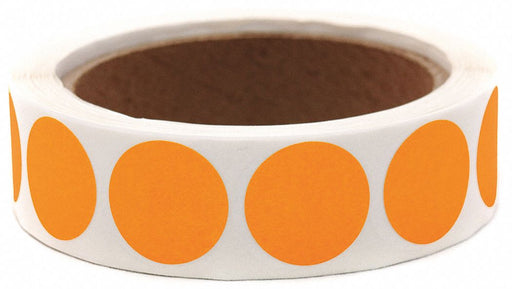 Inventory Label Orange Paper PK1000