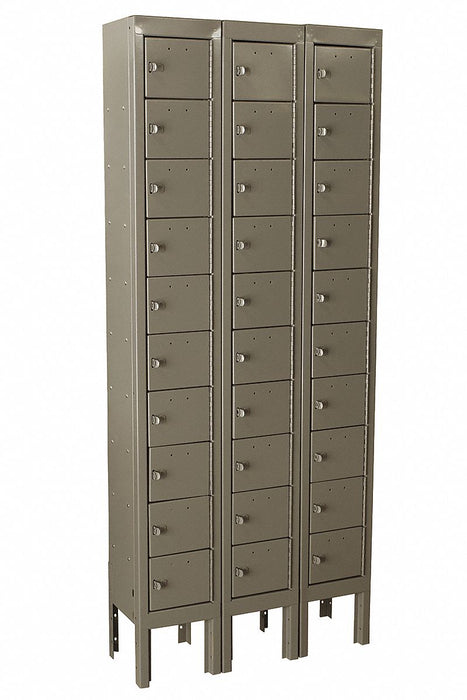 Locker 10x3Lckrs Tan 66.5 x27 x9 