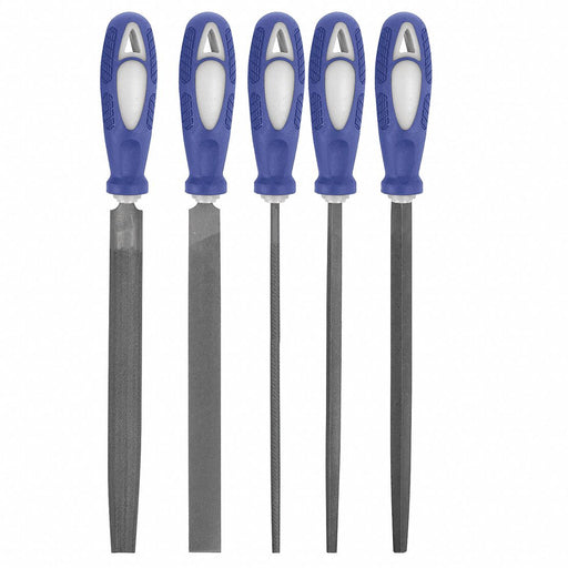 Hand File Set Bastard/Smooth 6 In L 5 Pc