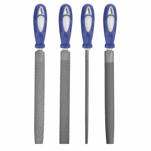 Hand File Set Bastard/Smooth 6 In L 4 Pc