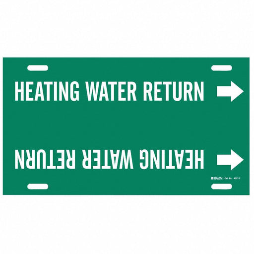 Pipe Mrkr Heating Watr Rtrn 8in H 16in W