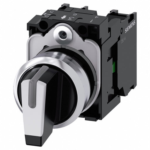 SelectorSwitch Illum 3Pos 22mm White