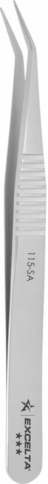 Tweezers SS 4 1/4 L Bent Cylindrical