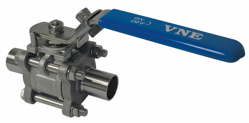 Manual 2-Way Ball Valve Butt Weld 316 SS