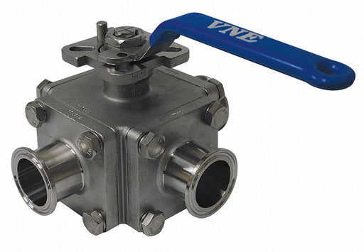 Manual 3-Way Ball Valve 1 316 SS