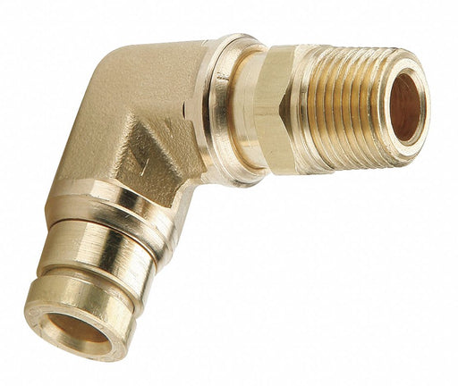 90Deg Swivel Male Elbow 1/4 In
