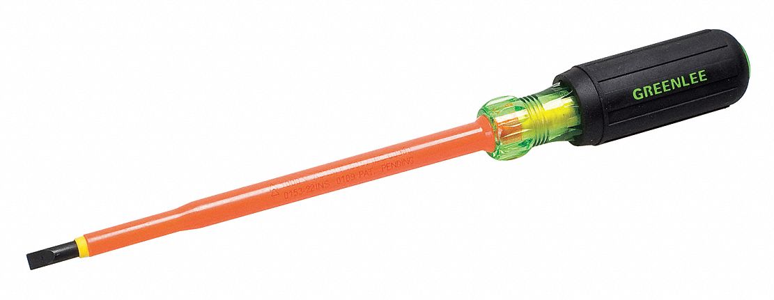 Insltd Slotted Screwdriver 3/16 in