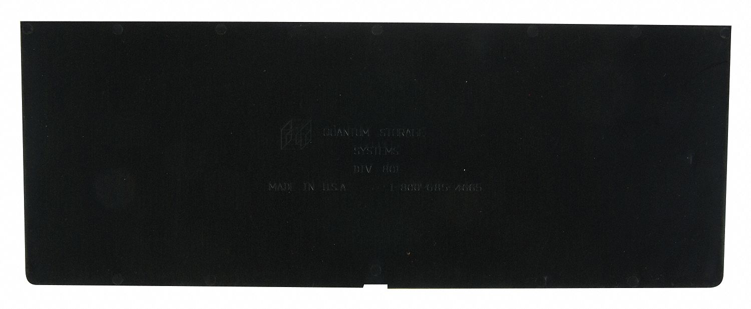 BinDivider 11inL Plastic Black PK4