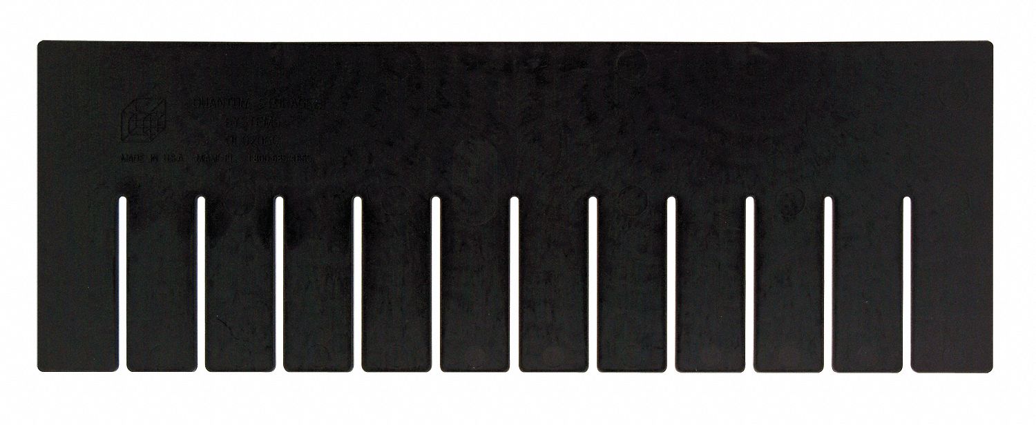 Divider 5.5inH 15.25inL Black PK6