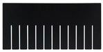 Divider 7.25inH 15.25inL Black PK6