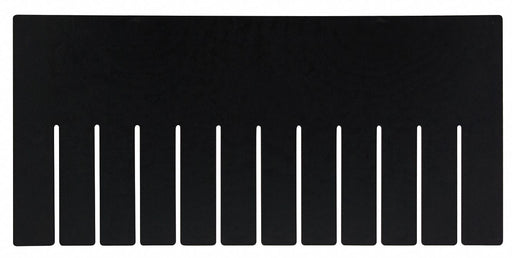 Divider 7.25inH 15.25inL Black PK6