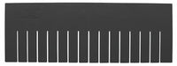 Divider 7 in H 20 in L Black PK6
