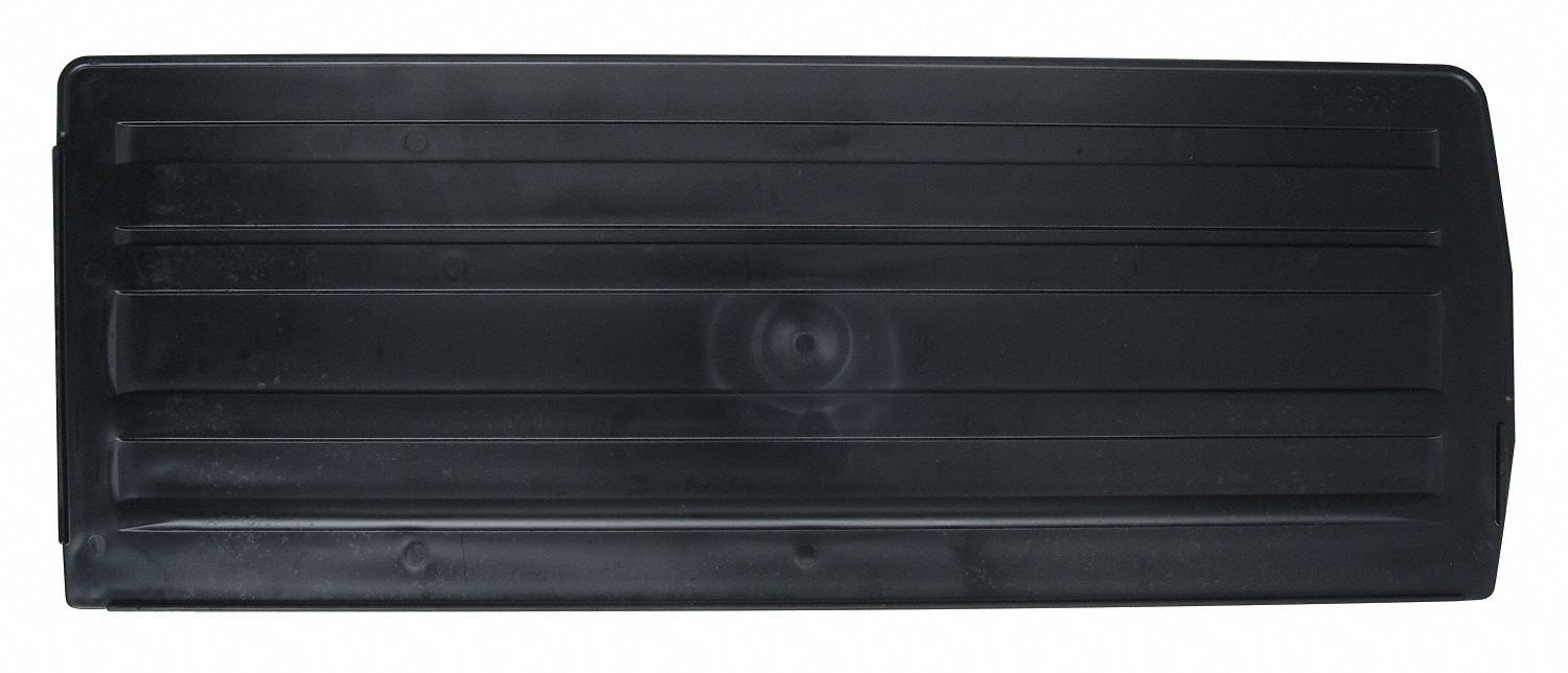 BinDivider 17.25inL Plastic Black PK6