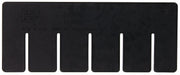 Divider 3 in H 6.625 in L Black PK6