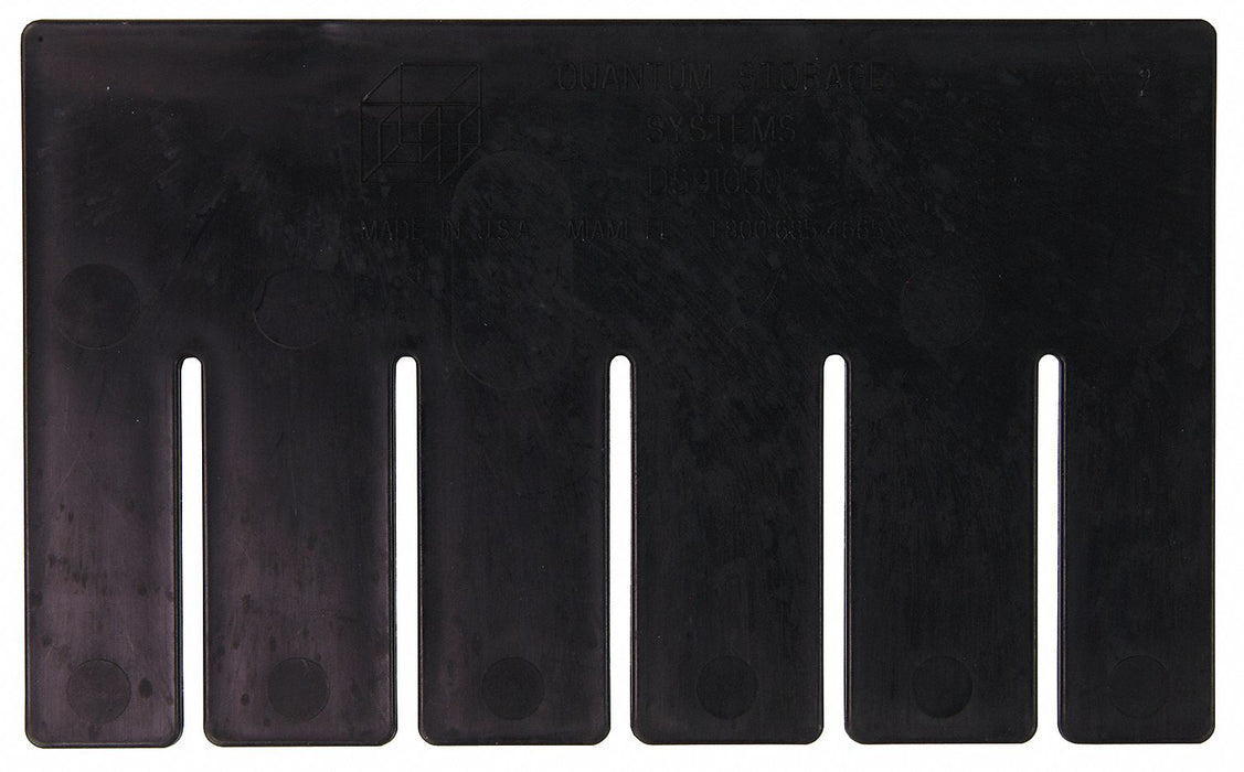Divider 4 inH 6 inL Black PK6
