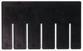 Divider 4 inH 6 inL Black PK6