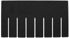 Divider 5 inH 9 inL Black PK6