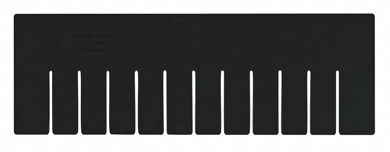 Divider 5.25inH 15.75inL Black PK6