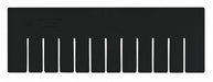 Divider 5.25inH 15.75inL Black PK6