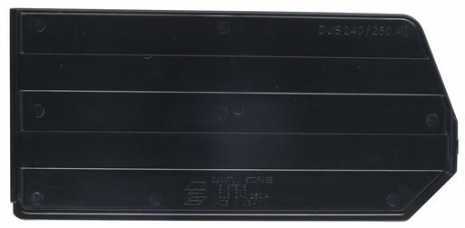 BinDivider 13.75inL Plastic Black PK6