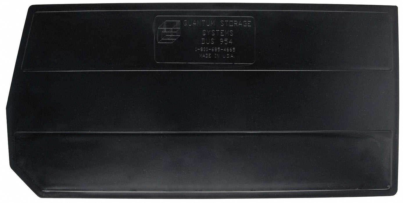 BinDivider 21inL Plastic Black PK6