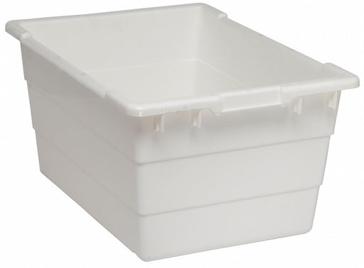 G2984 CrossStckngTote 23.75inL 17.25inW White