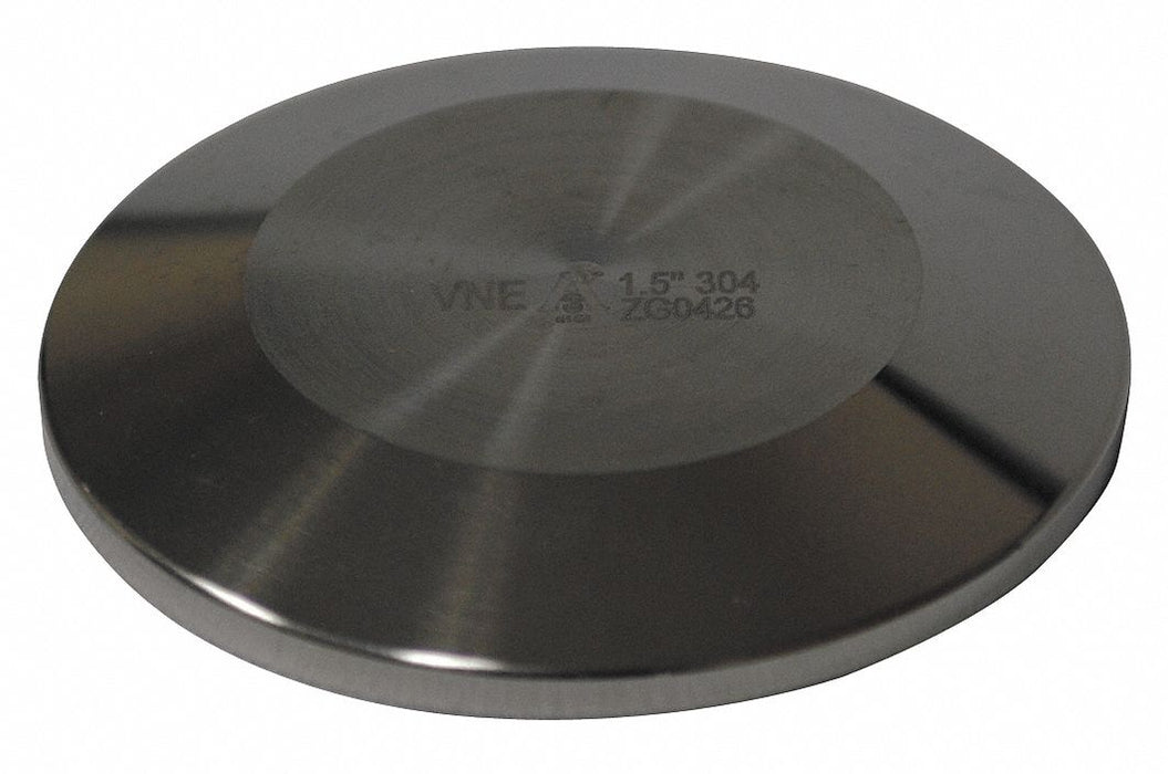 Cap Stainless Steel Clamp 1 1/2 in