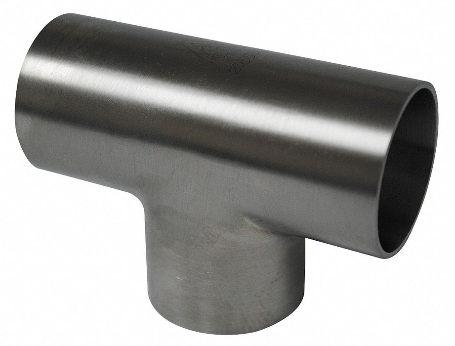 Tee Stainless Steel Butt Weld 1 1/2 in