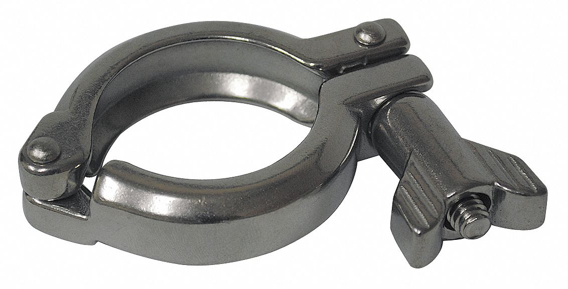 Clamp Stainless Steel Threaded 4 in