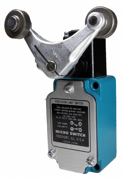 NonPlugInLimtSwtch ForkedRoller 1NO/1NC