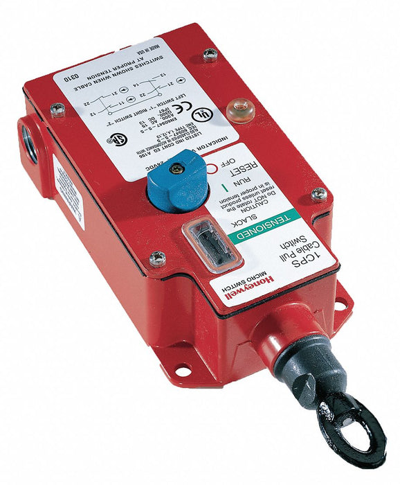 EmergncyCablePulSwitch SingleEnd 2NO/2NC