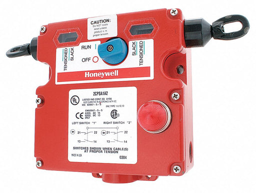 EmergncyCablePulSwitch DoubleEnd 2NO/2NC