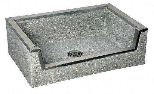 MopSink Rectangular Gray/Wht 12inH 24inW
