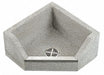 MopSink Corner Gray/Wht 12inH 36inW