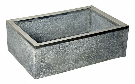 MopSink Rectangular Gray/Wht 12inH 24inW